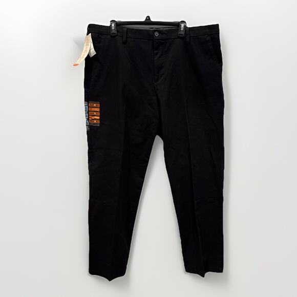 Dockers Workday‎ Khaki Classic Fit Smart 360 Flex Pants 40-34 Black New - Picture 1 of 7